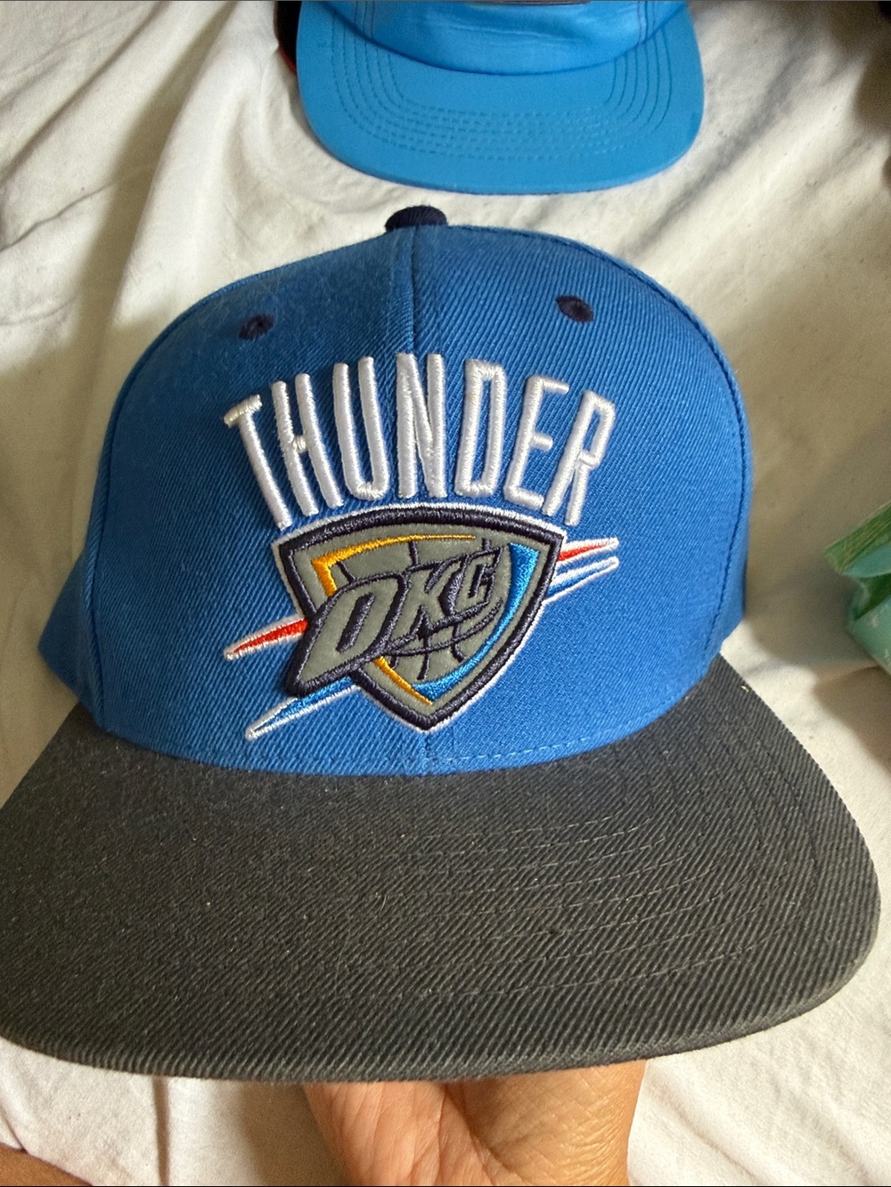 Oklahoma City Thunder Blue & Black Snapback Hat